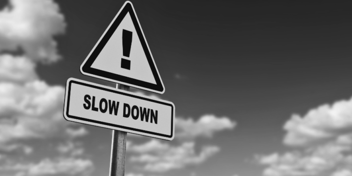 Slow Down Road Sign