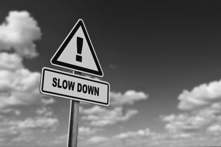 Slow Down Road Sign